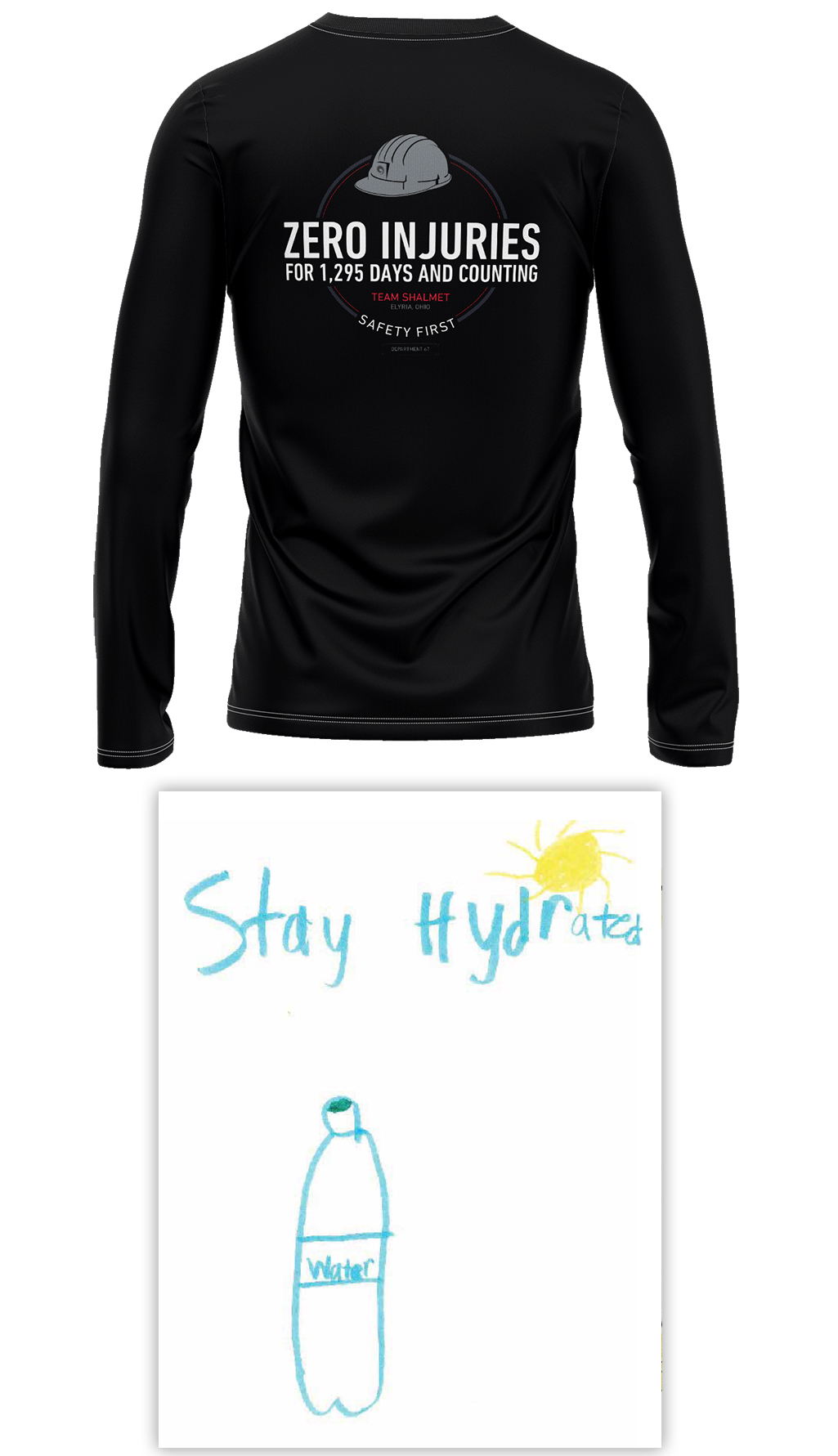 Carpenter Technology ESG Safety Campaigns 2025 shirt and poster